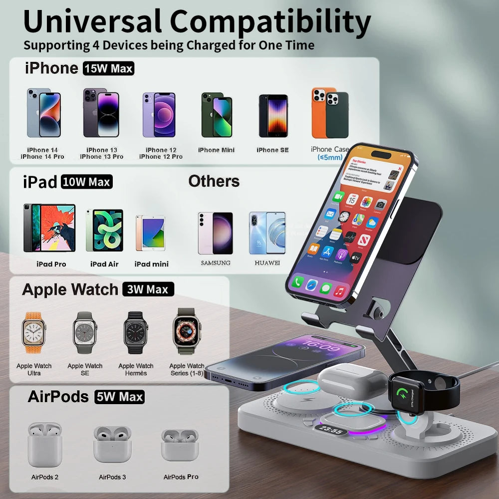 Foldable Wireless Charging Station