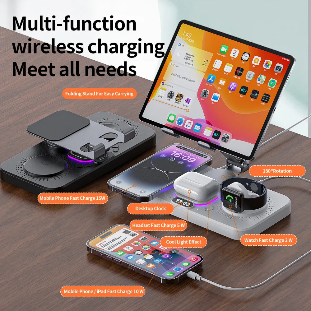 Foldable Wireless Charging Station